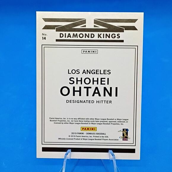 2019 Panini Donruss - Diamond Kings Shohei Ohtani #14 - Picture 4 of 4